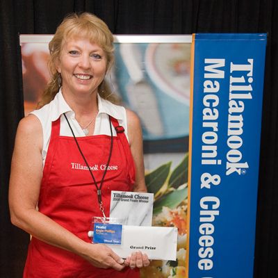 Angie Phillips of Tarzana, CA, took home $5,000 for her sweet-potato-laced macaroni and cheese.