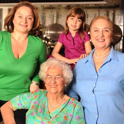 Pictured with Lidia, her mother Ermina, daughter Tanya, and granddaughter Julia.