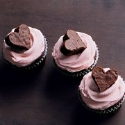 Martha Stewart's Brownie Heart Cupcakes