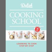 <p>With triple-tested recipes, easy-to-follow instructions on how to handle ingredients, clearly explained cooking methods, and step-by-step images to guide you through the cooking process, <i>Delish Cooking School</i> helps home cooks at every level prepare delicious dishes with ease.</p><br />

<p>Scroll through the slideshow to get an exclusive sneak peek at some of the great content in the book.</p><br />

<a href=https://www.delish.com/kitchen-tools/cookbooks/