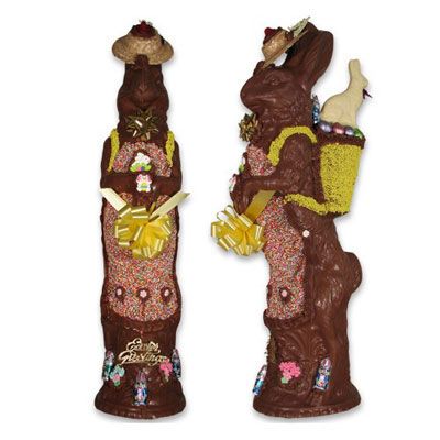<p>When a regular chocolate bunny just won't do, you have to go bigger — in height. This hand-painted, milk chocolate treat from Conrad's Candy is more than two feet tall and weights about seven pounds. It may take you until Halloween to finish it off! And it will set you back $179.99.</p>

<p>If a tall chocolate bunny isn't your style, make your own sweet treat. Try one of our <a href="/recipes/cooking-recipes/chocolate"><b>amazing recipes for chocolate lovers</b></a>.</p>