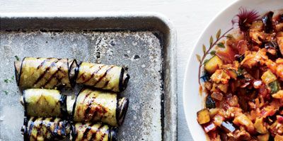 Eggplant Involtini with Grilled Ratatouille Recipe