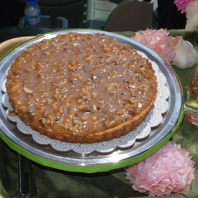 Walnut-Garlic Tart