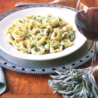 Tortellini with Garlic Sage Butter Sauce