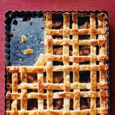 Lattice-Topped Vanilla Bean Pineapple Tart