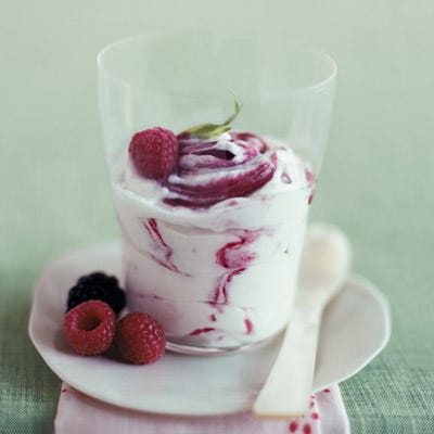 <p>Although this dessert is best made immediately before serving, it can be assembled before dinner and refrigerated for up to one hour.</p>
<p><b>Recipe:</b> <a href="http://gogonow.org/recipefinder/blackberry-fools-recipe%22 target="_blank"><b>Blackberry Fools</b></a></p>