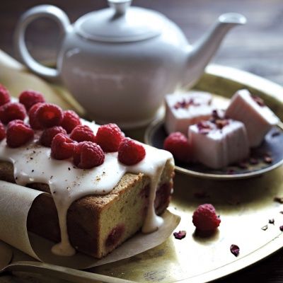 Iced Raspberry Loaf Cake image