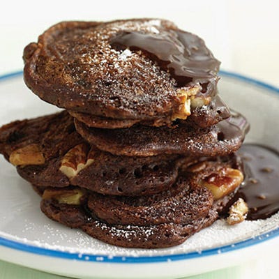 Chocolate-Pecan Pancakes