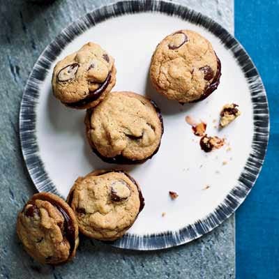 <p>Jessica Sullivan, the pastry chef at <a href="http://www.boulevardrestaurant.com" target="_blank"> Boulevard Restaurant</a> in San Francisco, developed these overstuffed chocolate-ganache sandwich cookies using nutty chocolate-chip cookies.</p>
<p><b>Recipe: <a href="http://gogonow.org/recipefinder/ganache-stuffed-chocolate-chip-cookies-recipe%22 target="_blank">Ganache-Stuffed Chocolate-Chip Cookies</a> </b></p>