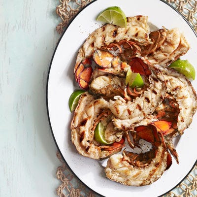 <p>A simply prepared dish that's sure to impress, perfectly grilled lobster with a sweet, spicy, citrusy sauce makes a complexly flavored and delicious main dish.</p><p><strong>Recipe:</strong> <a href="/recipefinder/grilled-lobster-tails-nectarine-lime-sauce-recipe-clv0711"><strong>Grilled Lobster Tails with Nectarine-Lime Sauce</strong></a></p>
