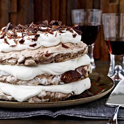 Hazelnut-and-Chocolate Meringue Cake