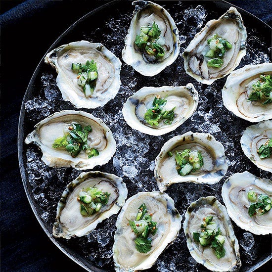 Oysters on the Half Shell with Ceviche Topping <p>Dylan Fultineer is always dreaming up new ways to show off oysters. This is one of his favorite ways to serve them raw.</p>
<p><strong>Recipe:</strong> <a href="http://gogonow.org/recipefinder/oysters-half-shell-ceviche-topping-recipe-fw1114%22%3E%3Cstrong%3EOysters on the Half Shell with Ceviche Topping</strong></a></p>