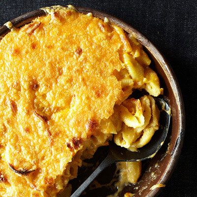 <p>At Slows Bar BQ, Brian Perrone makes his mac and cheese using just cheddar, but its flavor is so rich that customers often assume he uses several cheeses. That inspired Perrone to create this decadent version, which includes cheddar, Muenster, Swiss, and just a touch of cream cheese.</p><p><b>Recipe: </b><a href="http://www.delish.com/recipefinder/four-cheese-mac-cheese-recipe-fw0612" target="_blank"><b>Four-Cheese Mac and Cheese</b></a></p>