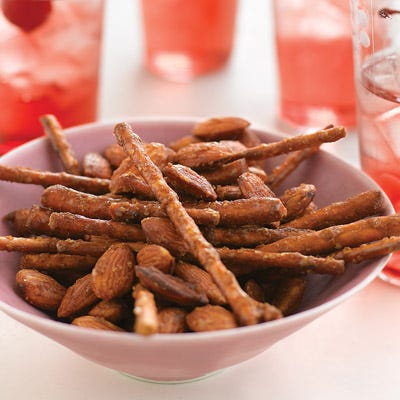 <p>One handful is never enough of this crunchy bar snack, which goes great with beer or soda.</p><p><b>Recipe:</b> <a href="http://gogonow.org/recipefinder/spicy-sweet-pretzel-mix-recipe-mslo0311%22%3E%3Cb%3ESpicy-Sweet Pretzel Mix</b></a></p>