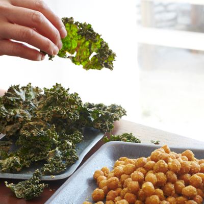 <p>"We have an entire garden bed dedicated to kale that we use for these chips," says Sera Pelle. She usually makes them in a dehydrator, but the oven method here works perfectly, too.</p><br />
<p><b>Recipe: </b><a href="/recipefinder/kale-chips-almond-butter-miso-recipe-fw0312" target="_blank"><b>Kale Chips with Almond Butter and Miso</b></a></p>