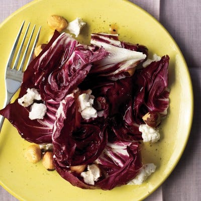 Radicchio, Goat Cheese, and Hazelnut Salad