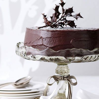 Change up the fruit cake this year by giving it a rich chocolate flavor. Spreading chocolate ganache over the cake completes the transformation.
 Recipe: Rich Chocolate Fruit Cake