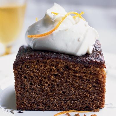 <p>Katie Rosenhouse, pastry chef at Olana in New York City, makes gingerbread year-round — not just at Christmastime. Her supermoist cake, flavored with molasses for a mellow sweetness, is excellent with wine-poached pears or a topping of whipped mascarpone and sugary, slightly bitter confited orange peel.</p><p>
<b>Recipe: <a href="/recipefinder/molasses-gingerbread-cake-mascarpone-cream-recipe"target="_new">Molasses-Gingerbread Cake with Mascarpone Cream</a></b></p>