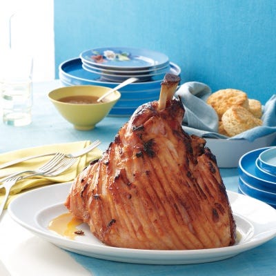 Apricot-Bourbon Glazed Ham