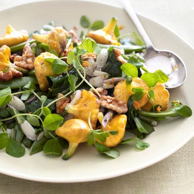 <p>Make pattypan squash as fast as you can, with flash-sautéed ramps and sugar snap peas, then finish it off with a tangle of fresh pea tendrils and a handful of toasted walnuts.</p>
<p><b>Recipe: <a href="/recipefinder/sauteed-ramps-sugar-snap-peas-pattypan-squash-opr0410-recipe">Sautéed Ramps, Sugar Snap Peas, and Pattypan Squash</a></b></p>