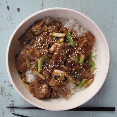 <p>This recipe is more of a Chinese-American invention than an authentic Mongolian classic. Nonetheless, it's a fantastic example of America's love of Chinese food. Here, thinly sliced beef sirloin, scallions, garlic and ginger are stir-fried with a savory brown sauce consisting of soy, oyster sauce and Shaoxing wine, a traditional Chinese wine made from fermented rice.</p><p><b>Recipe: </b><a href="http://www.delish.com/recipefinder/mongolian-beef-scallions-recipe-fw0313" target="_blank"><b>Mongolian Beef with Scallions</b></a></p>