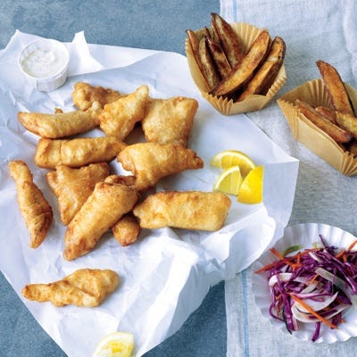 <p>This beer batter can also be used for chicken tenders, onion rings, and zucchini slices.</p>
<p><strong>Recipe:</strong> <a href="http://gogonow.org/recipefinder/beer-battered-fish-recipe-mslo0513%22 target="_blank"><strong>Beer-Battered Fish</strong></a></p>