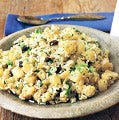<p>Garlic, fresh ginger, mustard, and a medley of spices spark the hallowed Indian combination-cauliflower, potatoes, and rice. Serve it at room temperature, either alone or with a simple side of sliced tomatoes.</p><p><b>Recipe:</b> <a href="/recipefinder/basmati-rice-salad-cauliflower-potatoes-recipe-7906" target="_blank"><b>Basmati-Rice Salad with Cauliflower and Potatoes</b></a></p>