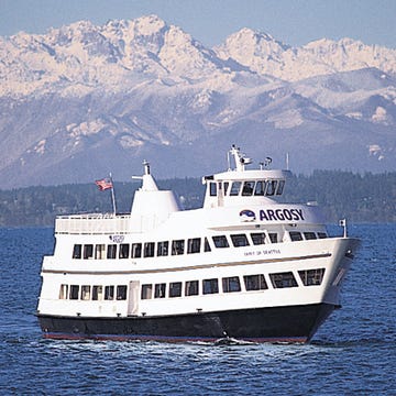 <p>Want to see the Space Needle? How about from a boat? Still as good! On the Royal Argosy Dinner Cruise you can enjoy the views of Seattle, Washington, and picturesque Elliot Bay while feasting on a northwestern-inspired buffet. The house band serenades you and your company as you savor whatever you like from their extensive Dinner menu. Artisan cheese platter? Pretzel Crusted Dungeness Crab Cakes? Velvety Mac n' Cheese? You got. Fill up your plate and watch the Seattle go by with your sea legs on!</p><p>Argosy Cruises; <a href="http://www.argosycruises.com/royalargosy/dinner.cfm" target="_blank">argosycruises.com</a></p>
