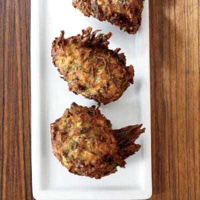 Herbed Zucchini Feta Fritters