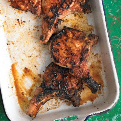 Grilled Pork Chops with Spice Paste