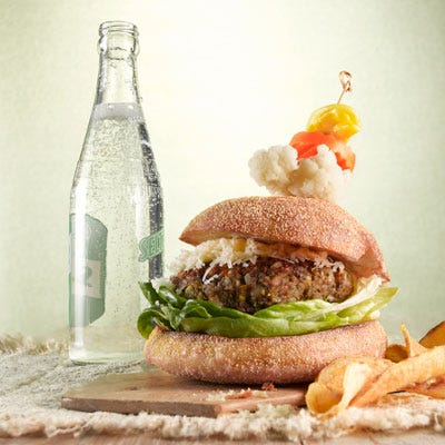 <p>Freshly cooked brown rice is sticky and helps hold together the burgers. For a richer flavor, omit the soy sauce and stir in 1 tablespoon white miso paste instead.</p><p><b>Recipe:</b> <a href="/recipefinder/brown-rice-lentil-burger-recipe-opr0611"><b> Brown Rice and Lentil Burger</b></a></p>