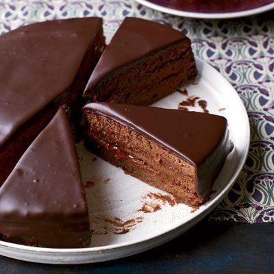 <p>Sacher torte is a classic Austrian chocolate cake layered with apricot preserves.</p>
<p><strong>Recipe:</strong> <a href="/recipefinder/sacher-torte-recipe-fw0512" target="_blank"><strong>Sacher Torte</strong></a></p>