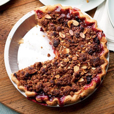 Stone Fruit Pie with Almond Streusel