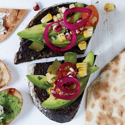 <p>Fresh and colorful, this tantalizing vegan appetizer uses the best of summer produce.</p>
<p><strong>Recipe:</strong> <a href="../../../recipefinder/pumpernickel-avocado-charred-corn-tomato-recipe-fw0911" target="_blank"><strong>Pumpernickel with Avocado, Charred Corn, and Tomato</strong></a></p>