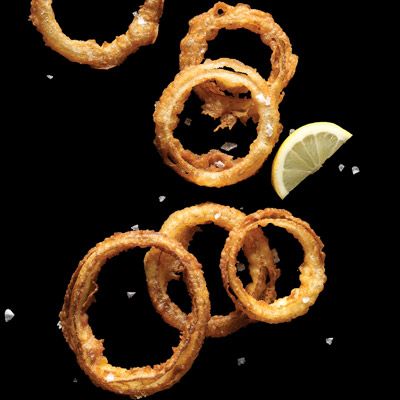 <p>The buttermilk-beer batter, seasoned with cayenne, yields a golden coating on the fried rings that gets even better when spritzed with lemon juice.</p><p><b>Recipe:</b> <a href="/recipefinder/beer-battered-onion-rings-recipe-mslo0810" target="_blank"><b>Beer-Battered Onion Rings</b></a></p>