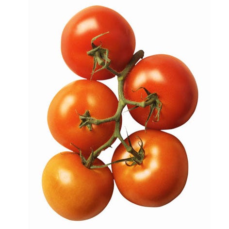 While soft, mushy spots are never good, don’t be deterred if a tomato is small or oddly shaped — or even a color other than red. If it’s decked in green stripes, orange, yellow or inky purple, chances are it’s an heirloom tomato, a special variety that’s higher in sugar and acid. “They typically have a good, strong flavor,” says Jessica Kerstein of Lipman Produce. While they’re bred for their taste, Roma tomatoes — the most common supermarket variety — are bred for shelf-life. Oddly shaped Roma tomatoes are a different story. They weren’t pollinated completely, explains Gerry Odell, chief farming officer for Lipman. Wind and extreme temperatures can also cause a tomato to be flat or ridged in parts. “Although they’re fine to eat, they tend to be less flavorful,” he says.
