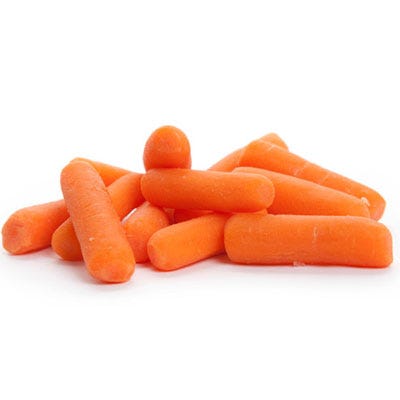 Some people swear that baby carrots taste better than their bigger counterparts. But the bite-size ones are nothing more than long, skinny regular carrots cut down. According to Doug Ranno, founder and managing member of Colorful Harvest, the carrots are chunked, placed into a tumbler with gritty paper and softly shaved into nodules. That discrepancy in taste may be because baby carrots’ protective outer skin is removed before shipping out. Another key difference (besides being portable and easy to eat): Baby carrots dry out more easily, turning them chalky white.