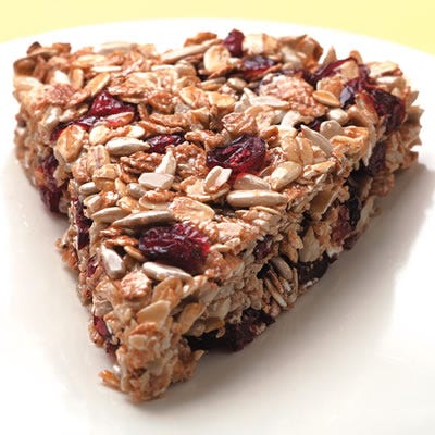 <p>This recipe was inspired by chef Lars Kronmark's granola wedges from the Culinary Institute of America at Greystone. Substitute your favorite fruit, nuts, and/or seeds for the sunflower seeds and/or dried cranberries in these granola bars.</p>
<p><b>Recipe: </b><a href="/recipefinder/crunchy-granola-wedges-recipe-ew0910" target="_blank"><b>Crunchy Granola Wedges</b></a></p>