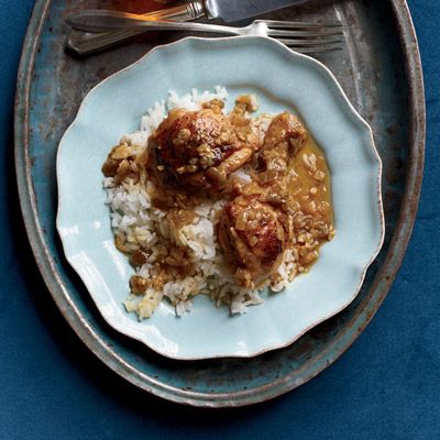 <p>One of Mariano Guas's favorite Cuban food memories is enjoying a platter of chicken in a sweet, tangy glaze with his family. After tasting the dish on their visit, his son David worked to re-create the flavors in this recipe.</p><p><b>Recipe: </b><a href="/recipefinder/chicken-pineapple-sauce-recipe-fw1112" target="_blank"><b>Chicken in Pineapple Sauce</b></a></p>