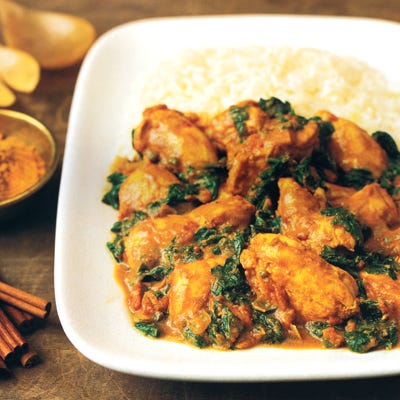 Indian-Spiced Chicken and Spinach