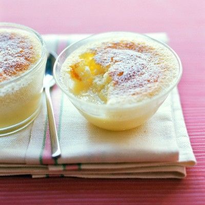 <p>These light, tart little cakes are cooked in a water bath like soufflés, so their centers stay smooth, creamy and custardy.</p><p><b>Recipe:</b> <a href="/recipefinder/lemon-custard-cakes-recipe-mslo0212"><b>Lemon Custard Cakes</b></a></p>