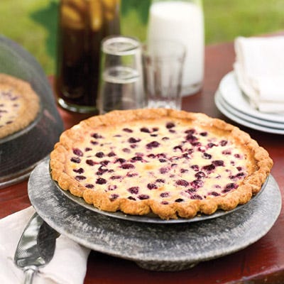 <p>Fresh, ripe <a href="/search/fast_search_recipes?search_term=raspberry" target="_blank">raspberries</a> nestled in a custard pie filling may be the ultimate summer dessert. </p><p><b>Recipe: <a href="/recipefinder/raspberry-custard-pie-mslo0410-recipe" target="_blank">Raspberry Custard Pie</a> </b></p>