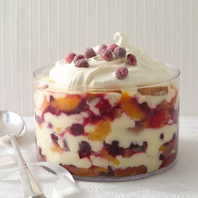 <p>The orange-cranberry combo makes for a festive new take on a traditional holiday dessert.</p>
<p><strong>Recipe:</strong> <a href="../../../recipefinder/candied-cranberry-orange-custard-trifle-recipe" target="_blank"><strong>Candied Cranberry Orange Custard Trifle</strong></a></p>