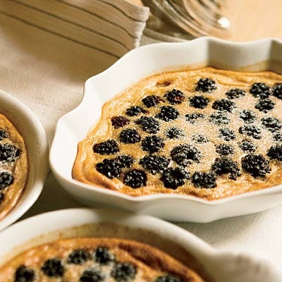 Summer Blackberry Custards
