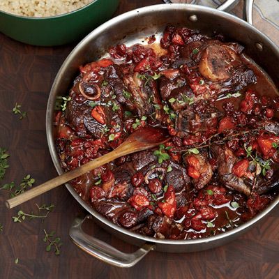 <p>In this easy one-pot braise, you get the best possible combination: crisp-skinned chicken and a luscious wine sauce.</p>
<p><strong>Recipe:</strong> <a href="/recipefinder/zinfandel-braised-lamb-chops-dried-fruit-recipe-fw1012"><strong>Zinfandel-Braised Lamb Chops with Dried Fruit</strong></a></p>