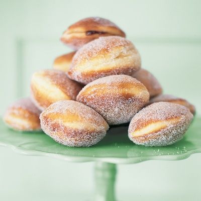 <p>Because they are fried in oil, these jelly doughnuts are a traditional dessert for Hanukkah.</p>
<p><strong>Recipe:</strong> <a href="../../../recipefinder/ sufganiyot-recipe-mslo1212" target="_blank"><strong>Sufganiyot</strong></a></p>
