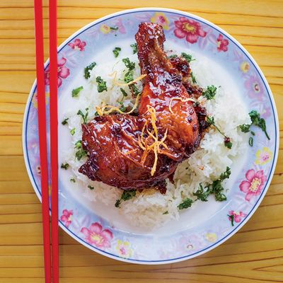 valerie luu's cousin swears by the ginger chicken sold by his favorite xoi ga street hawker in the vietnamese city of can tho after tasting it themselves on a scouting trip, luu and katie kwan created their own version
 recipe caramelized ginger chicken with sticky rice