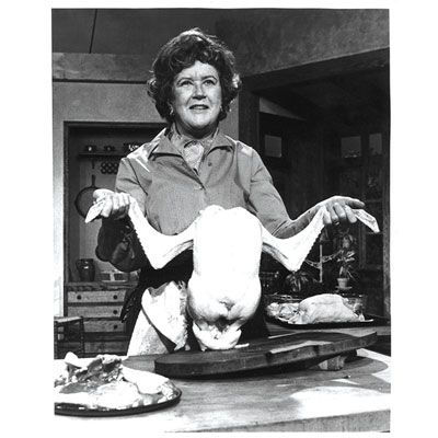 everyone has a favorite julia child moment, saying, or comedic culinary foible she was famous for delivering personal cooking lessons through the magic of television the upbeat chef educated americans about foods beyond meat and potatoes and let them know that mistakes are part of cooking while wielding knives and cleavers, she showed viewers how to cut up swordfish, used her body to explain cuts of beef, and never feared reaching into a chicken carcass to grab the giblet 

 on august 15, 2012, julia child would have turned 100 to celebrate, we collected a few of our favorite julia child moments what's your favorite