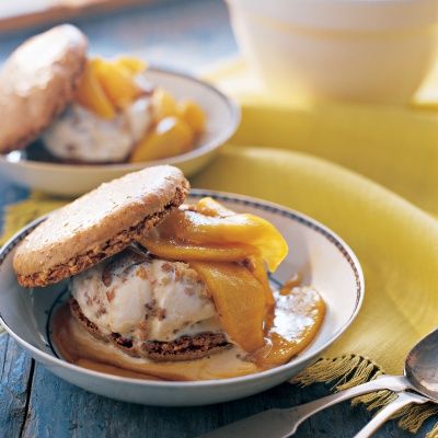 <p>In these individual desserts, disks of meringue are flavored with a mix of walnuts and cinnamon and then used to sandwich ice cream. A warm sauce of honey and cooked apples blends in with a scoop of vanilla as it melts.</p>
<p><strong>Recipe:</strong> <a href="../../../recipefinder/walnut-dacquoises-honey-walnut-ice-cream-recipe-mslo0912" target="_blank"><strong>Walnut Dacquoises with Honey-Walnut Ice Cream</strong></a></p>
