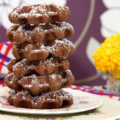 cocoa pepper waffle cookies
